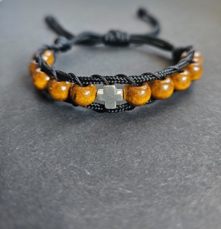 Bransoletka jasny brąz