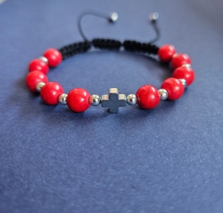 Bransoletka dziesiątka Różańca howlit