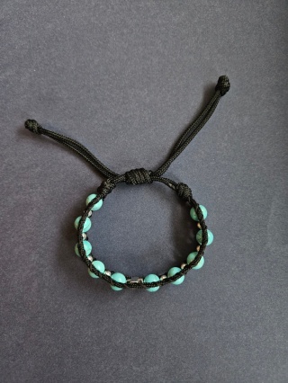 Bransoletka dziesiątek Różańca howlit turkusowy